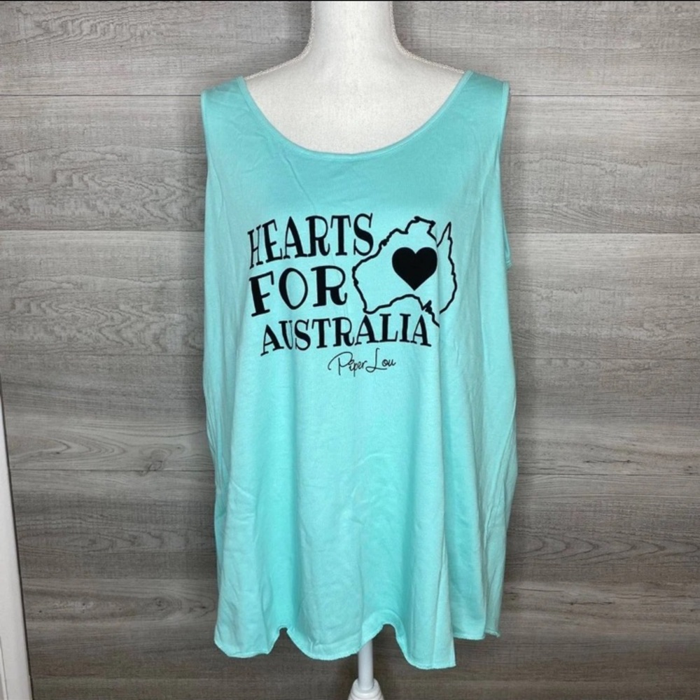 Blue Hearts For Australia Tank Top
